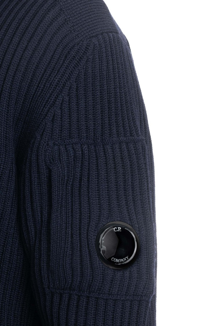 C.P. Company Half-Zip Wool Costa Inglese Sweater