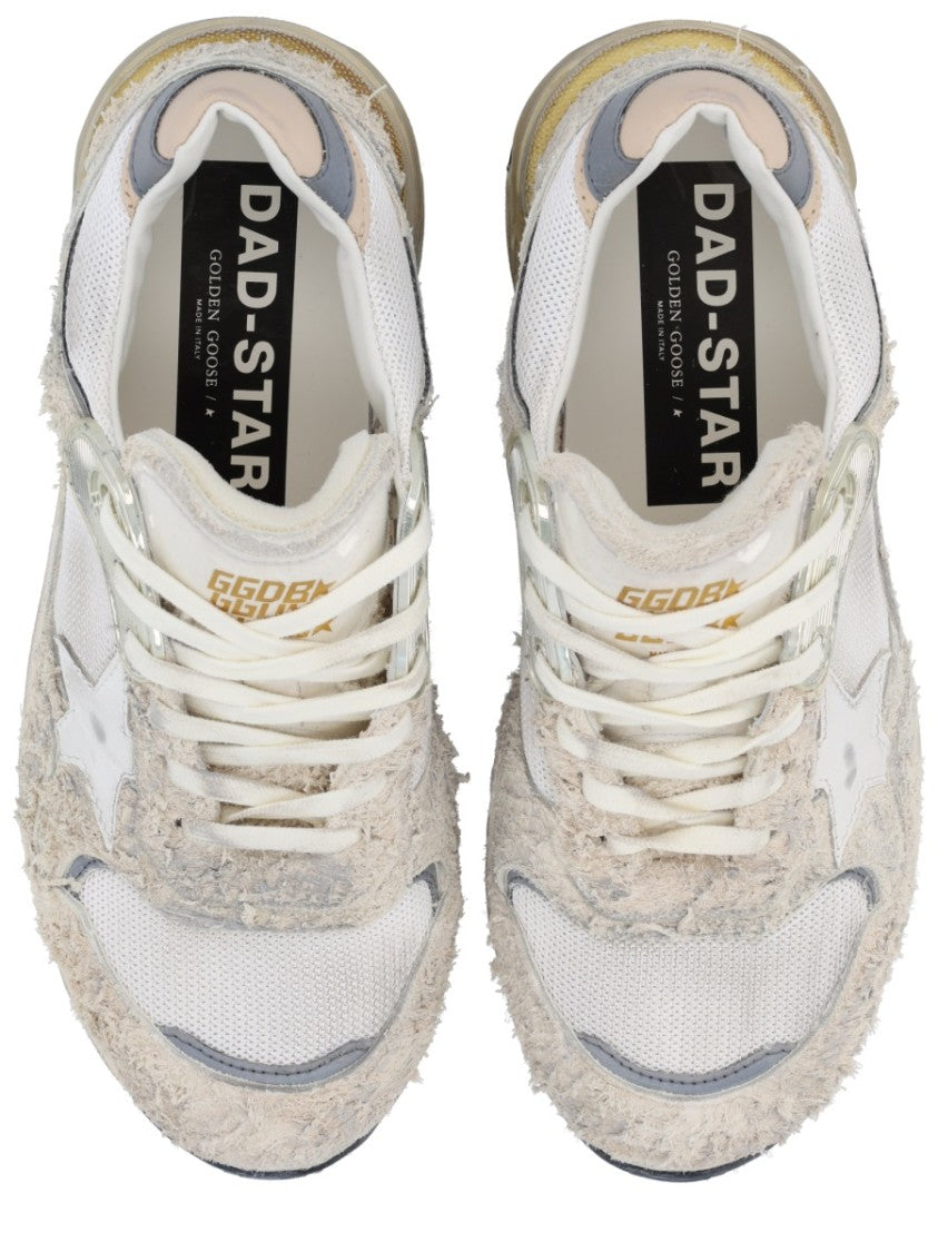 Golden Goose Neutral Distressed Worn-In Star Detail Sneakers