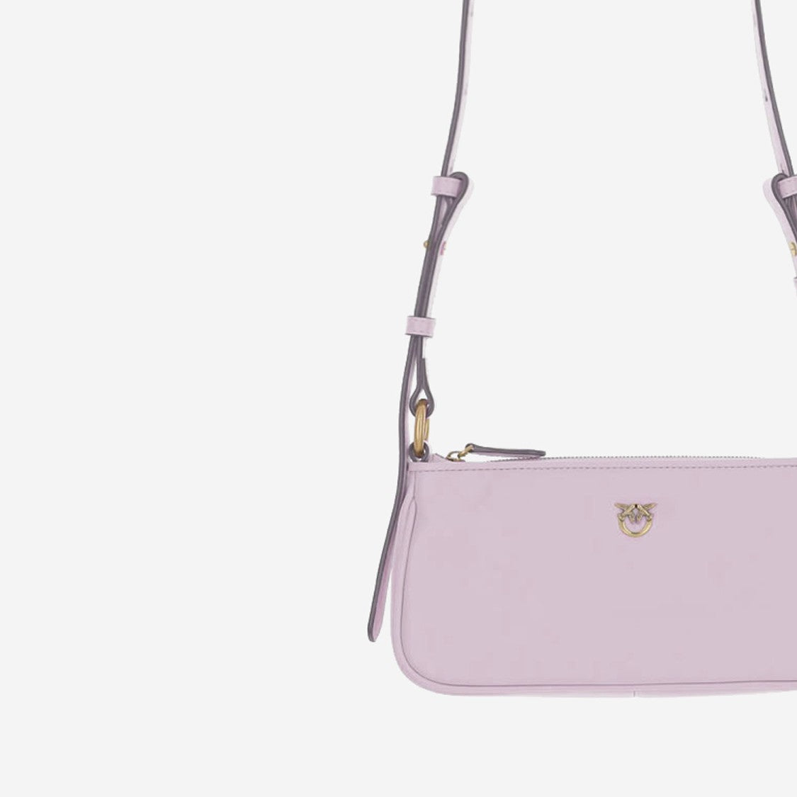 Pinko Mini Half Moon Baguette Leather Bag