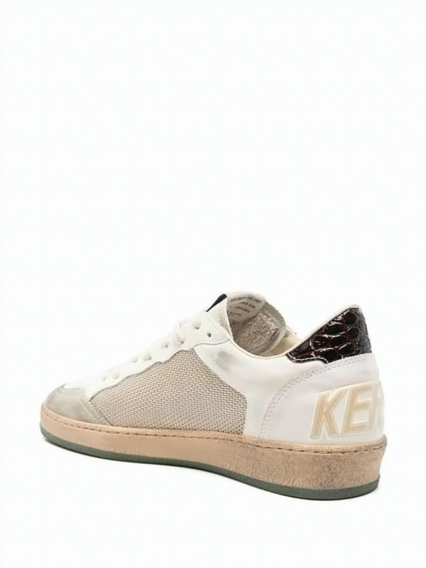Golden Goose Low-Top Sneakers With Mixed Materials And Star Detail