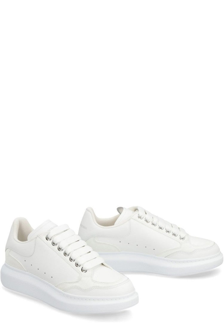 Alexander Mcqueen White Leather Sneakers