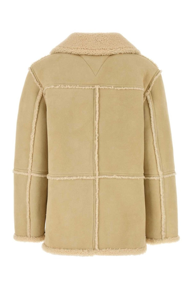 Bottega Veneta Cream Shearling Coat