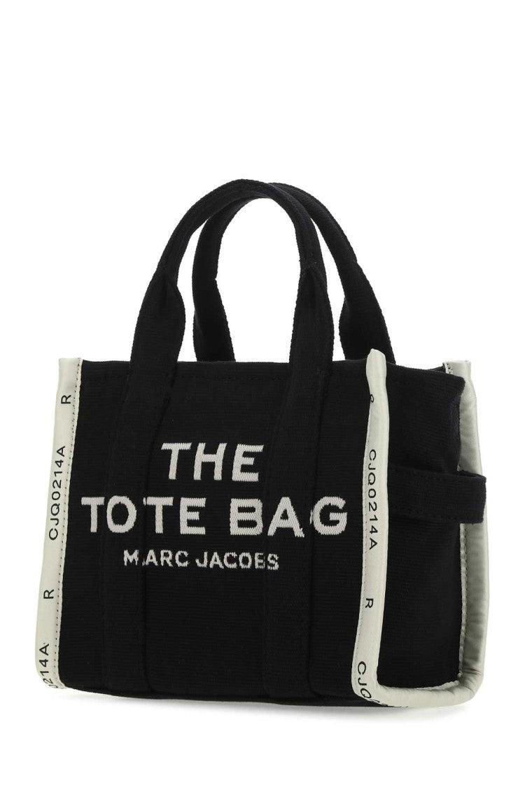 Marc Jacobs Black Canvas The Tote Shopping Bag