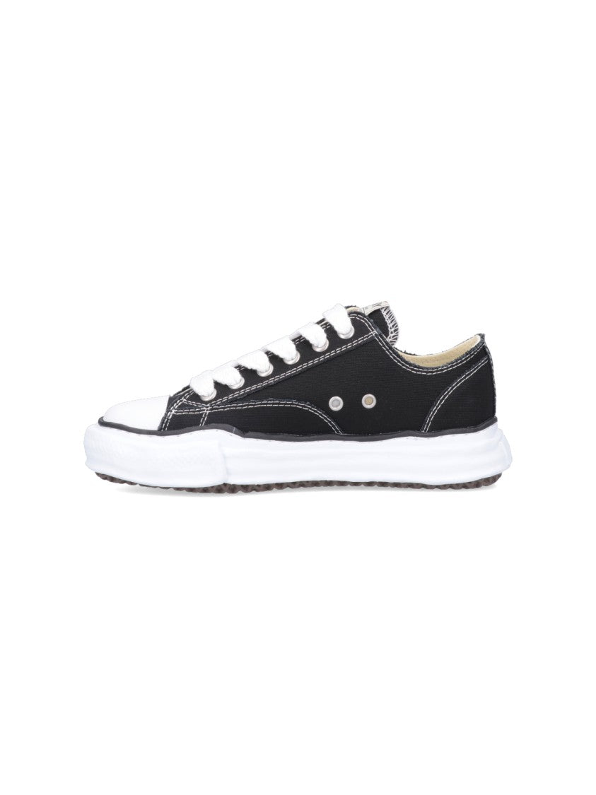 Maison Mihara Yasuhiro Cotton Low-Top Sneakers With Textured Rubber Sole