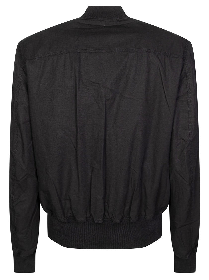 Drkshdw Bauhaus Flight Cropped Ribbed Details Bomber Jacket
