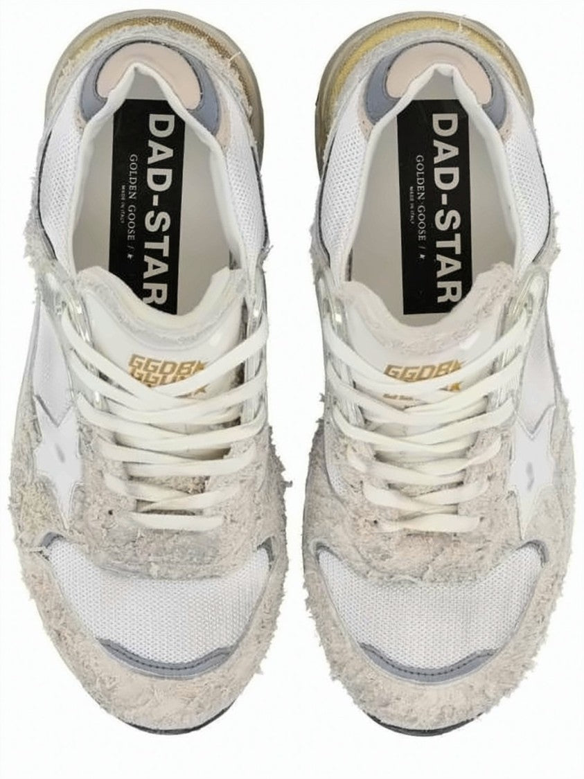 Golden Goose Textured Upper Distressed Sneakers With Vintage Finish