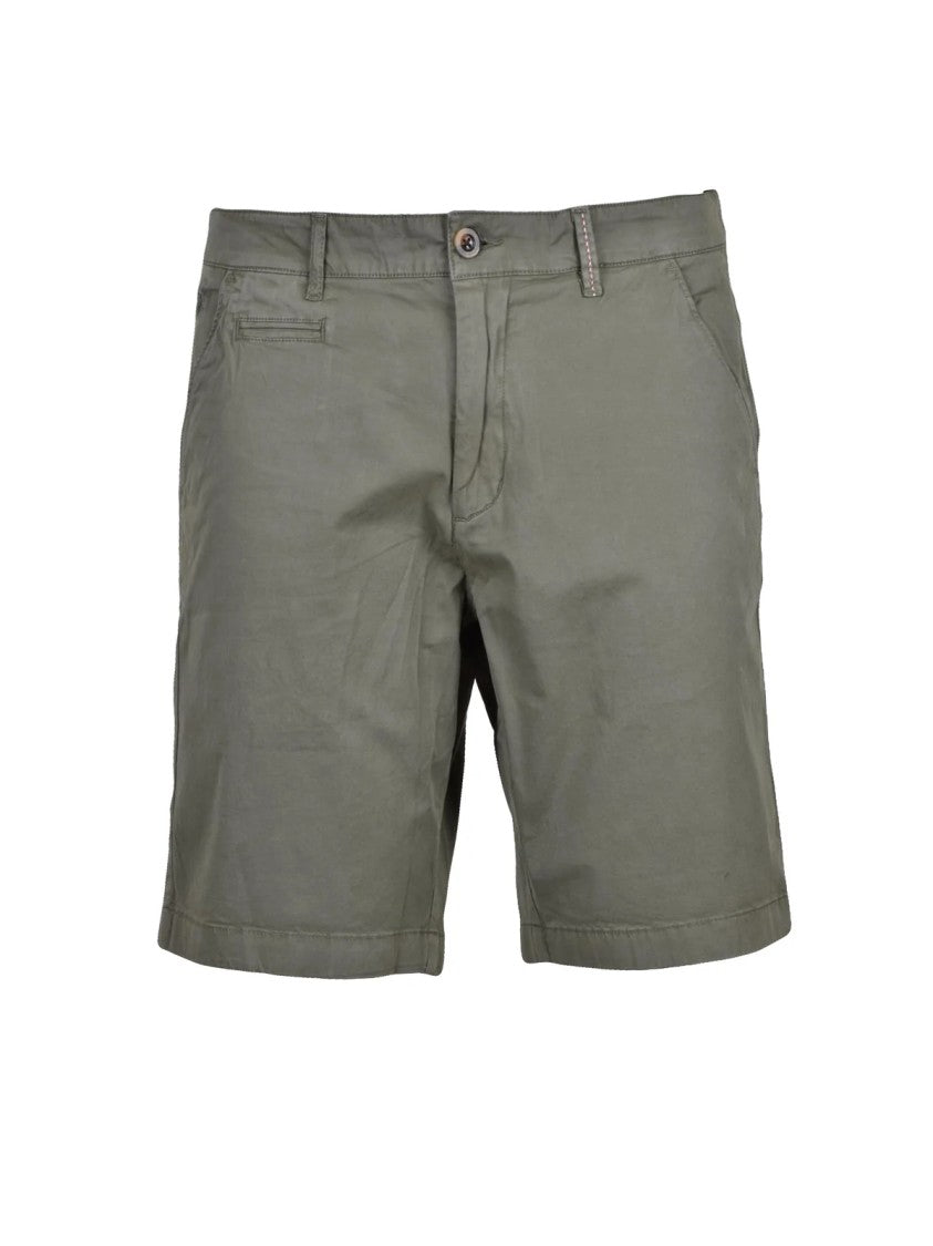 La Martina Green Cotton Elastane Shorts