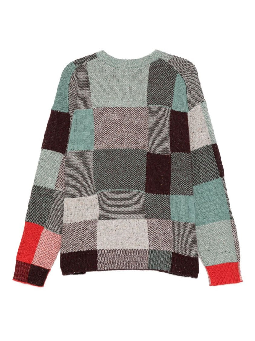 Paul Smith Patchwork Knit Sweater With Relaxed Fit