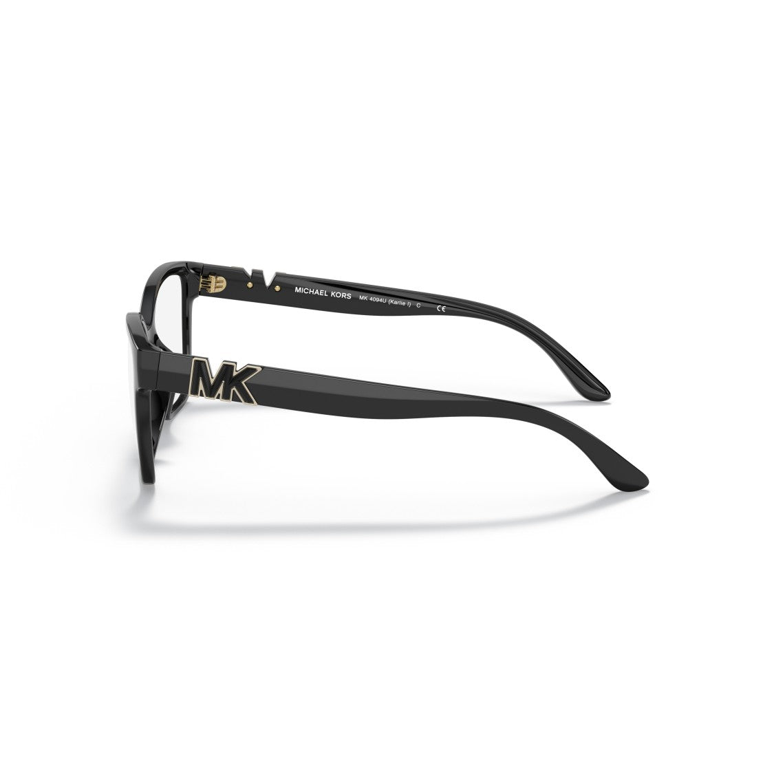 Michael Kors 0Mk4094u Rectangular Frame Eyeglasses With Glossy Black Finish