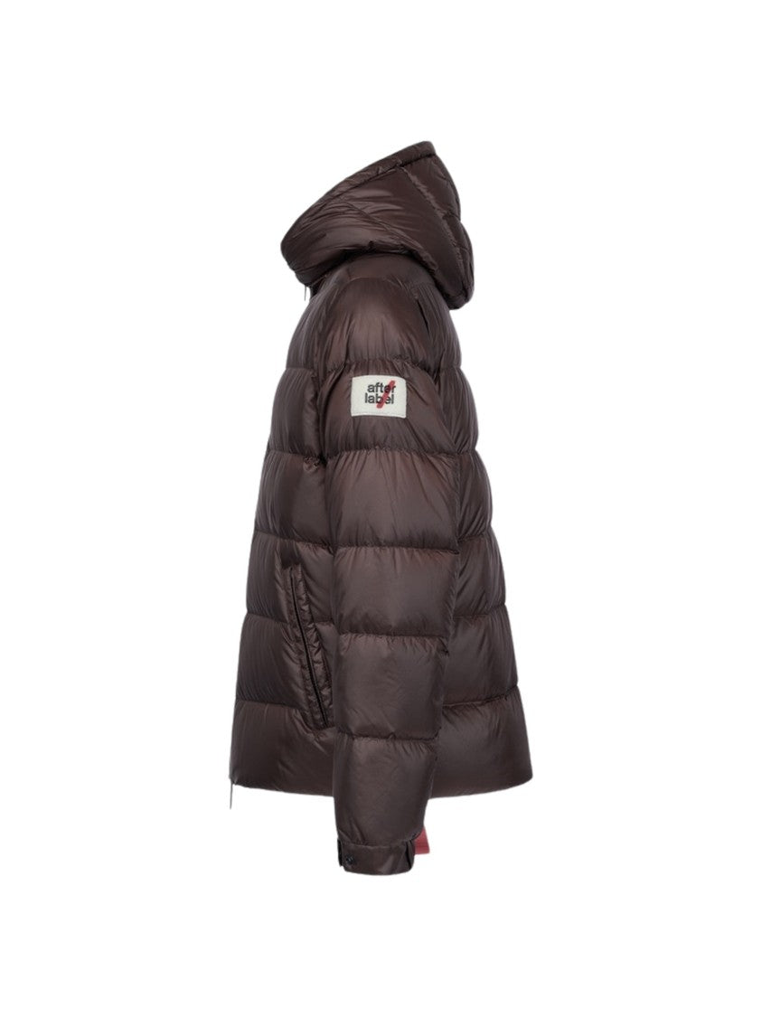 After Label Verbier Short Quilted Glossy Nylon Down Jacket