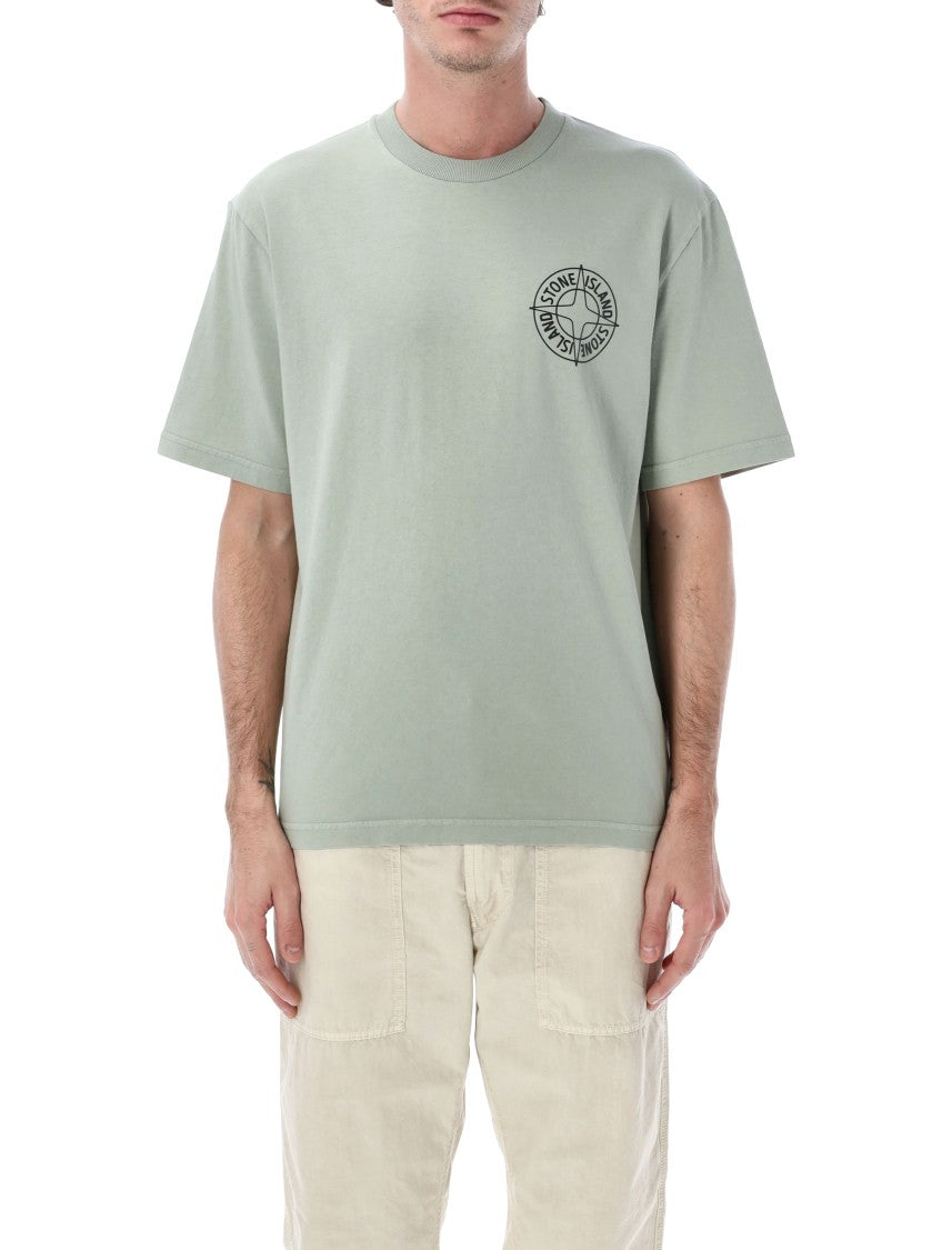 Stone Island Outline Compass Cotton T-Shirt