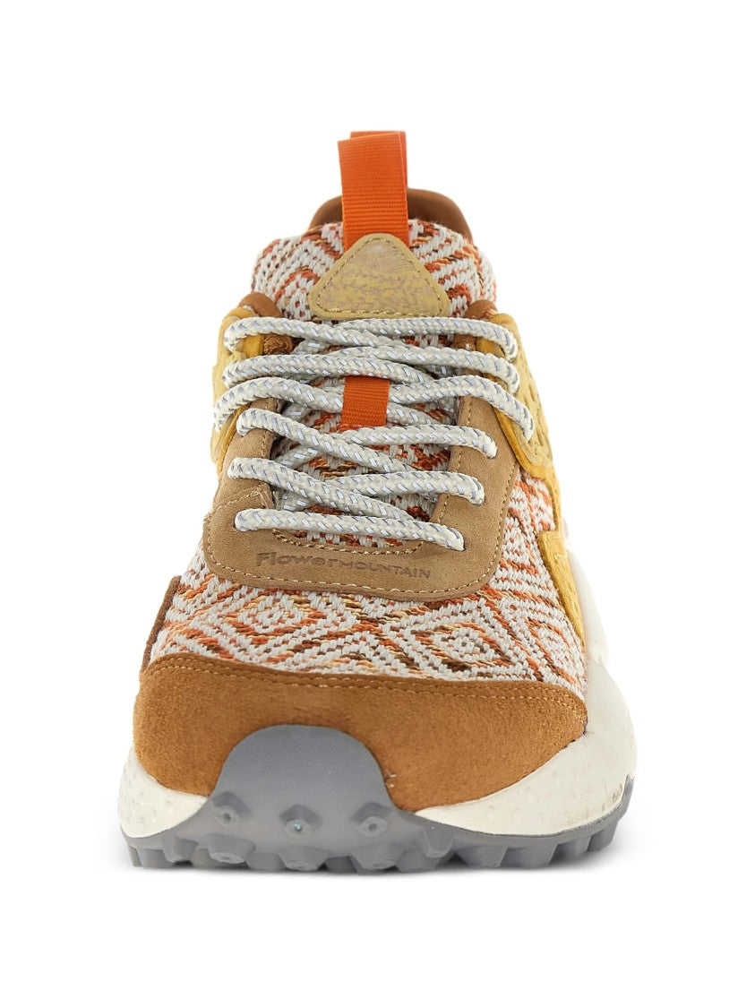 Flower Mountain Tan Orange Kotetsu Suede Sneakers