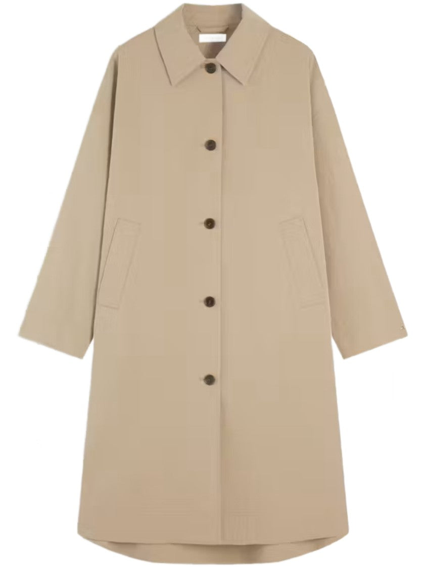 Tommy Hilfiger Short Cotton Coat With Minimalist Design And Classic Details