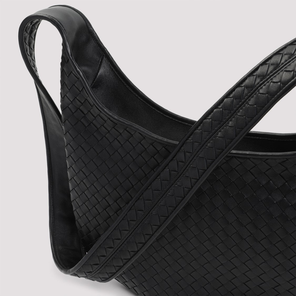 Bottega Veneta Archive Hobo Black Lamb Skin Shoulder Bag