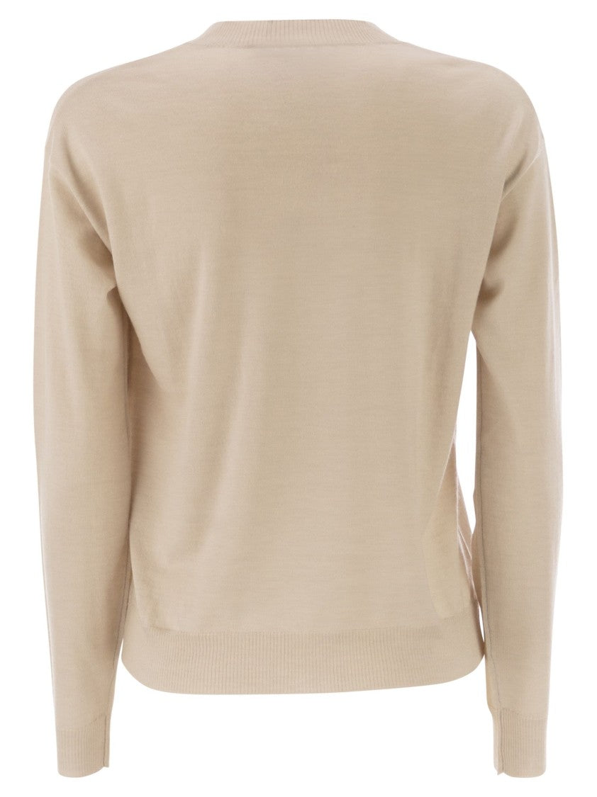 Max Mara Fiocchi - V-Neck Jumper In Wool And Cashmere