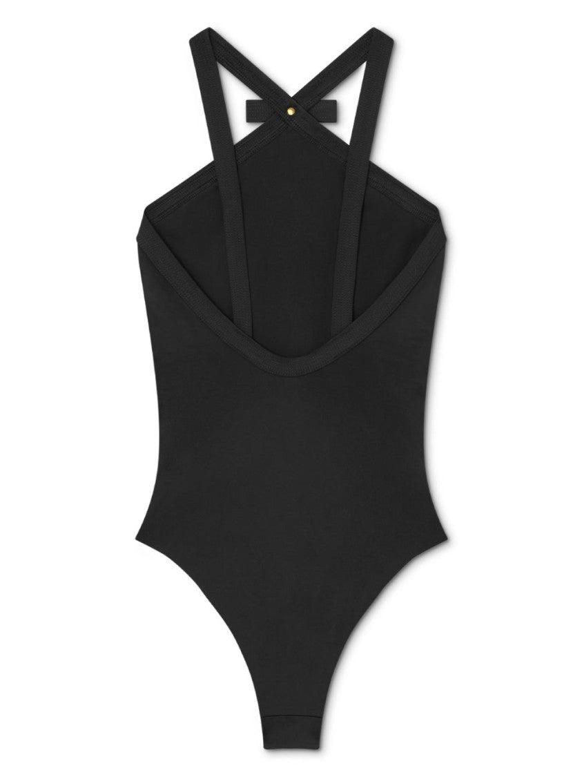 Versace Halterneck Swimsuit With Medusa Head Motif