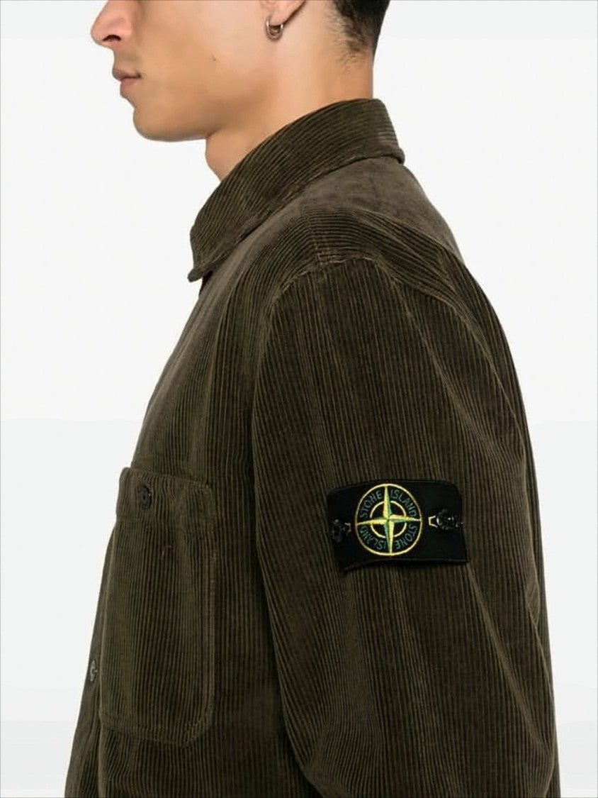 Stone Island Organic Cotton Corduroy Overshirt
