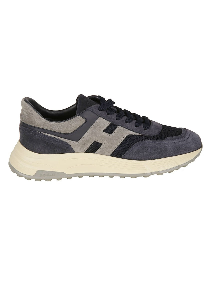Hogan Grey Hyperlight Calf Leather Sneakers