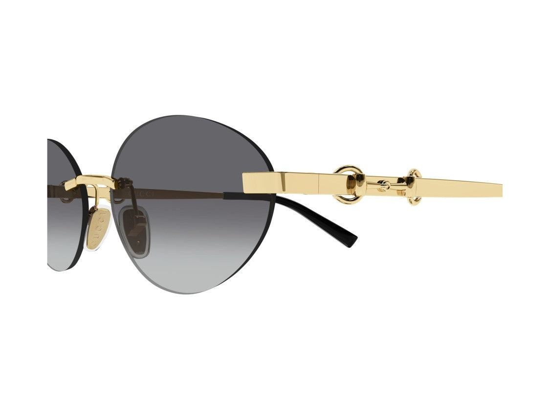 Gucci Gold Gg2051s Gradient Round Rimless Sunglasses