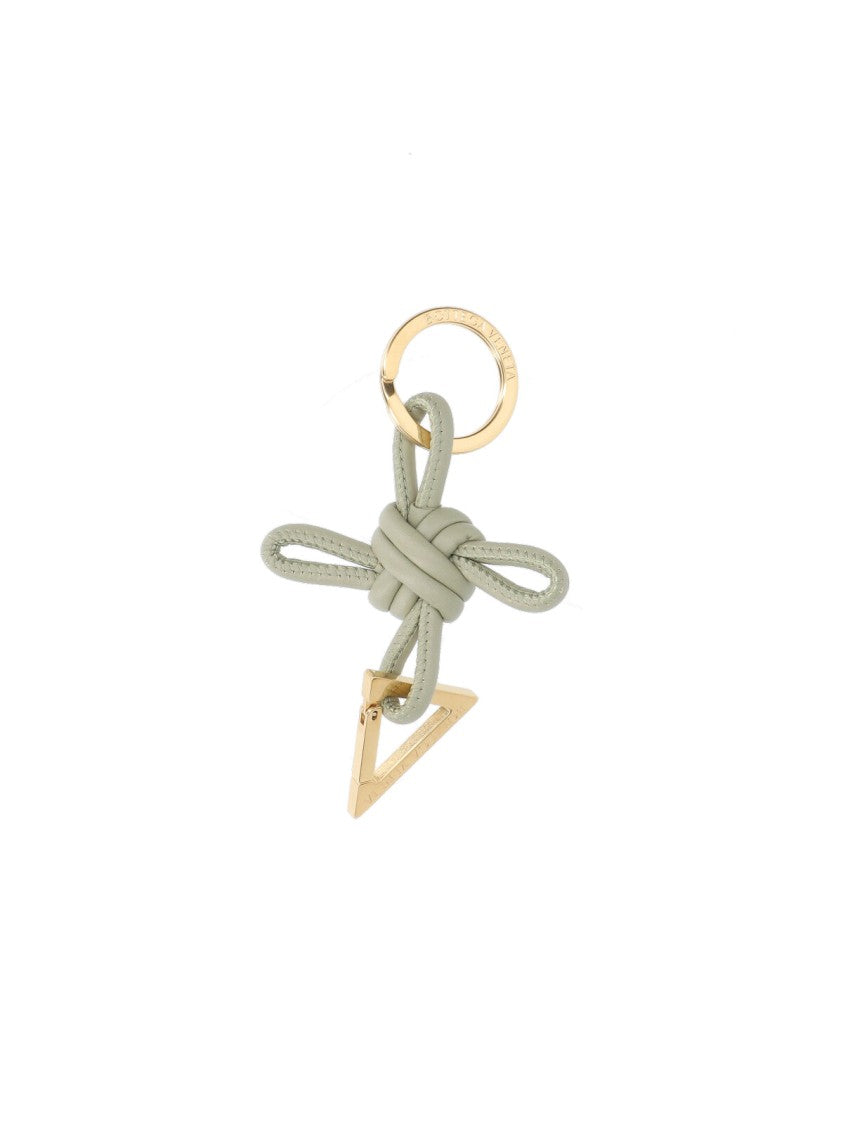 Bottega Veneta "Triangle" Keychain – Green