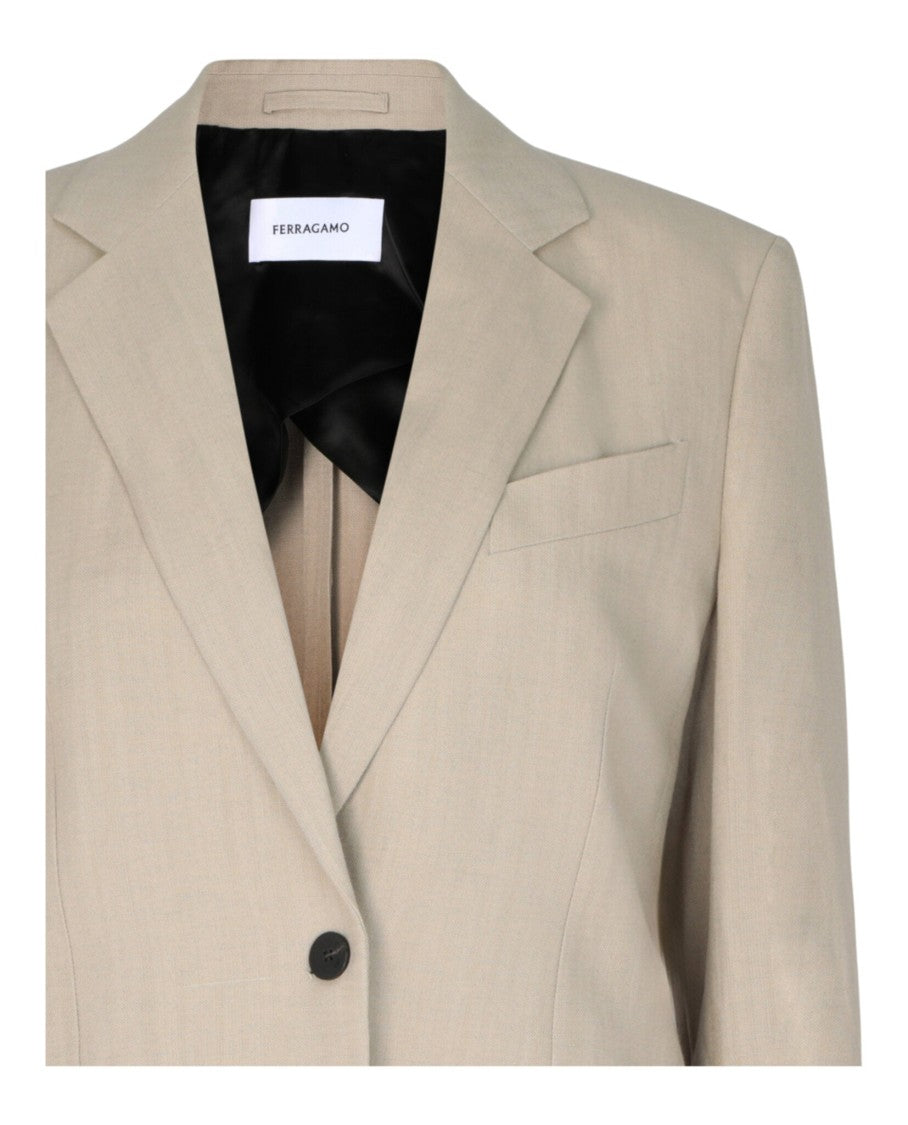 Ferragamo Single Breasted Blazer