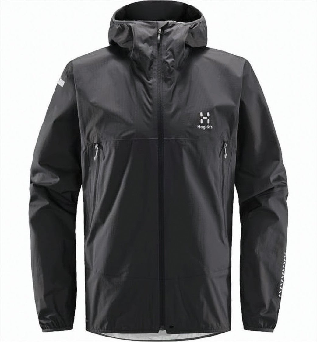 Haglöfs Black Padded Jacket With Zippered Chest Pockets