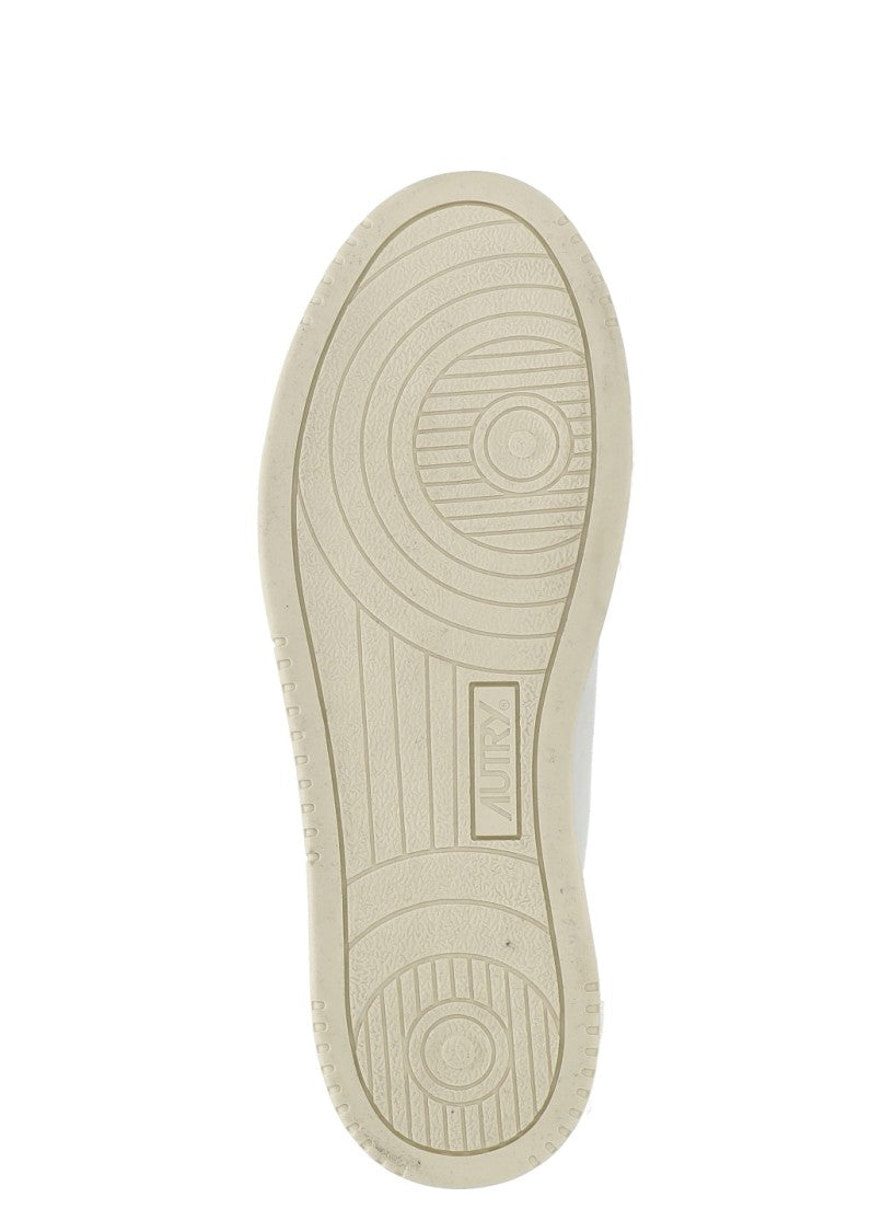 Autry White Low-Top Suede Leather Sneakers