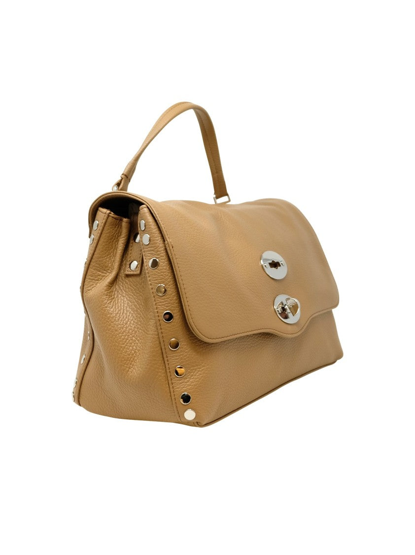 Zanellato Postina Daily Giorno S Cappuccino Leather Handbag