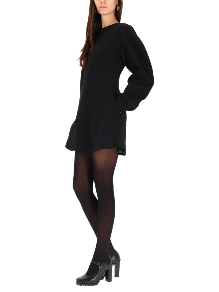 Rotate Birger Christensen A-Line Mini Dress With Dramatic Puff Sleeves