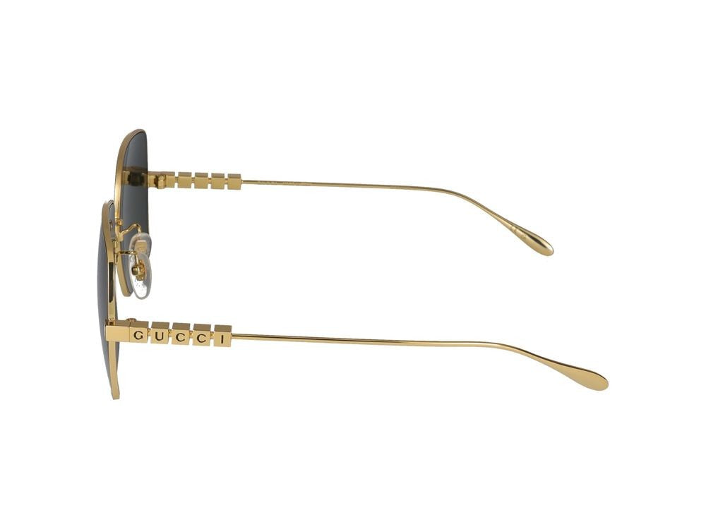 Gucci Sunglasses Gg1434s 001 Gold Gold Grey 57/19/145