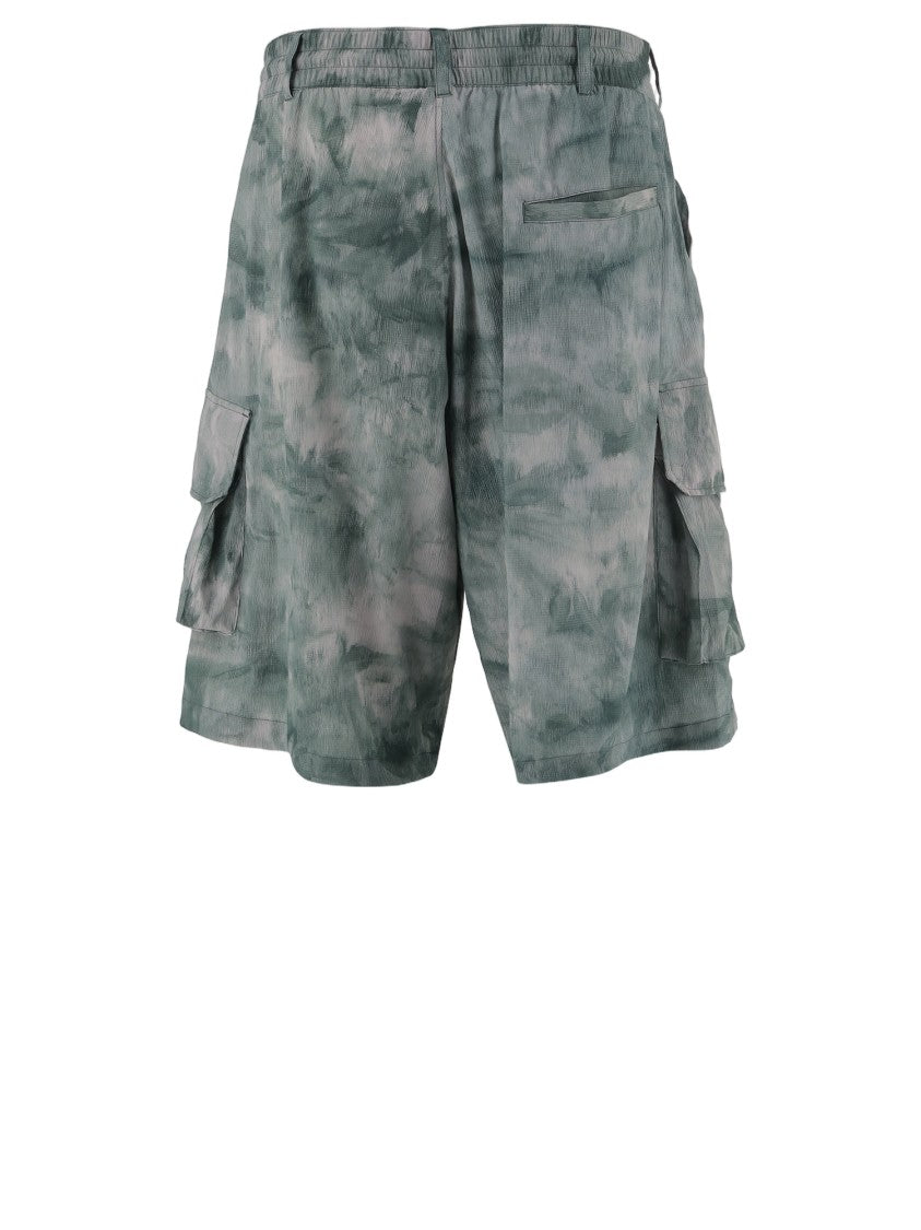 Y-3 Relaxed Fit Multi-Pocket Stretch Nylon Shorts