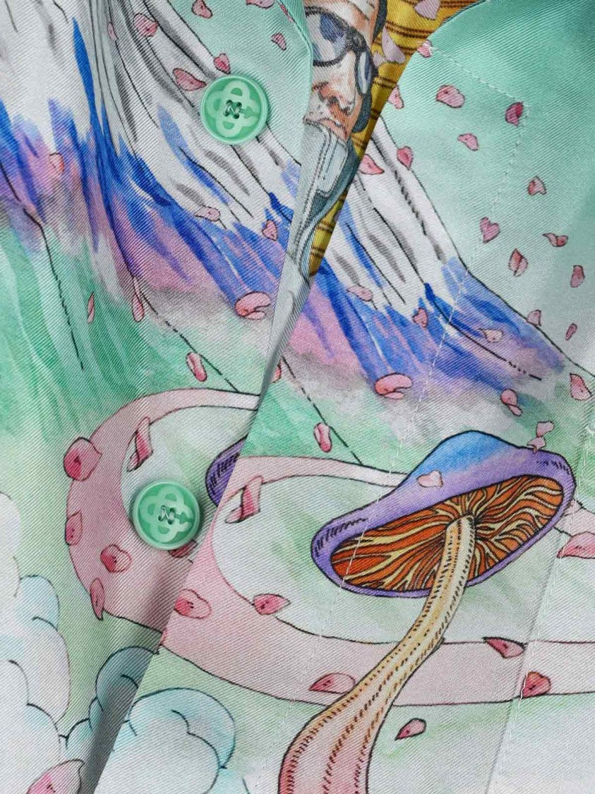 Casablanca Multicolour Patterned Shirt With Classic Collar