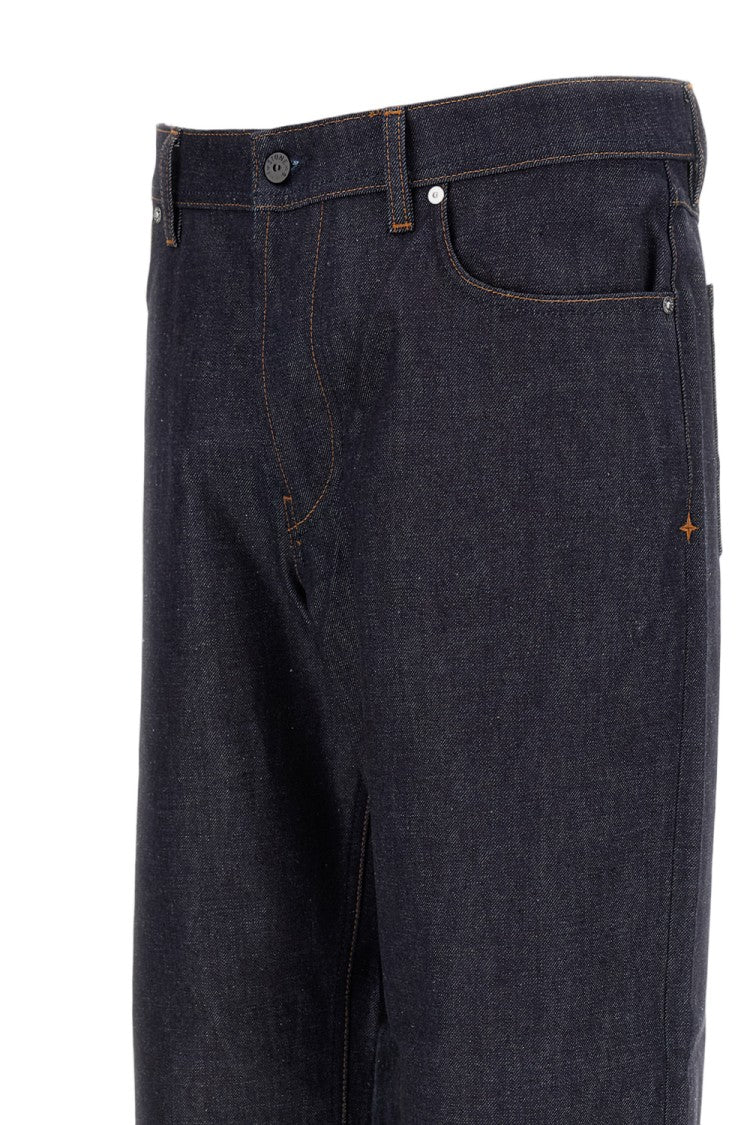 Stone Island Vintage-Washed Loose-Fit Denim Pants