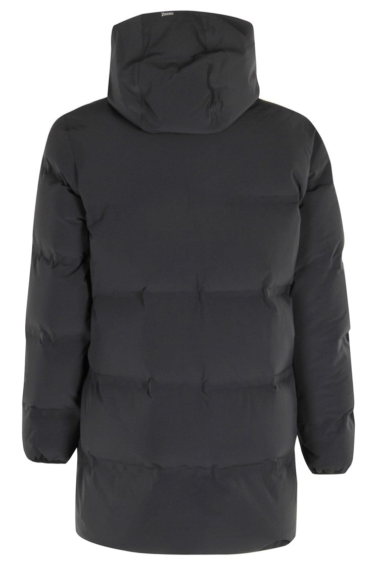 Herno Impact Quilted Down Jacket With Hood And Two-Way Zipper