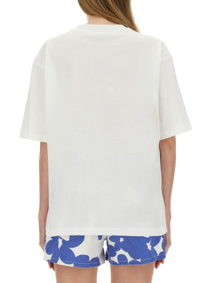 Marni Relaxed-Fit Cotton T-Shirt With Playful Logo Design