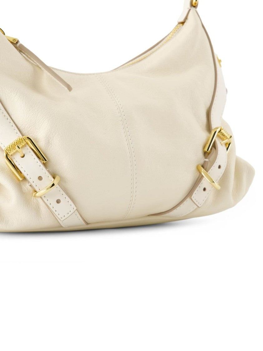 Givenchy Beige Textured Handbag With Gold-Tone Hardware