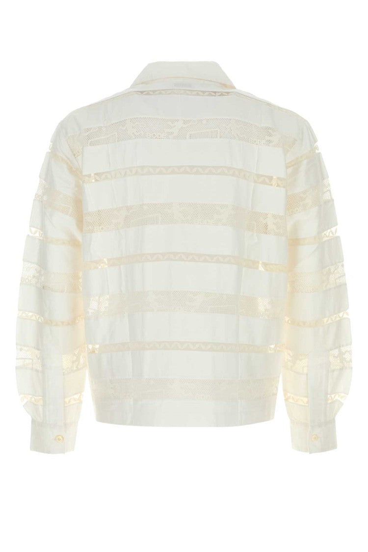 Bode White Poplin Shirt