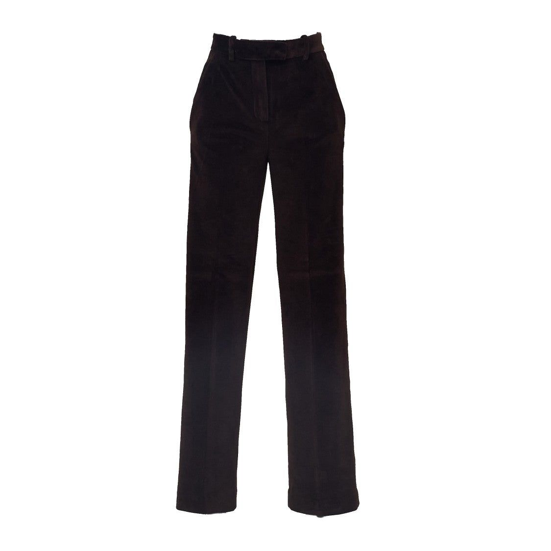 Circolo 1901 Smooth Velvet Trousers With Tailored Silhouette
