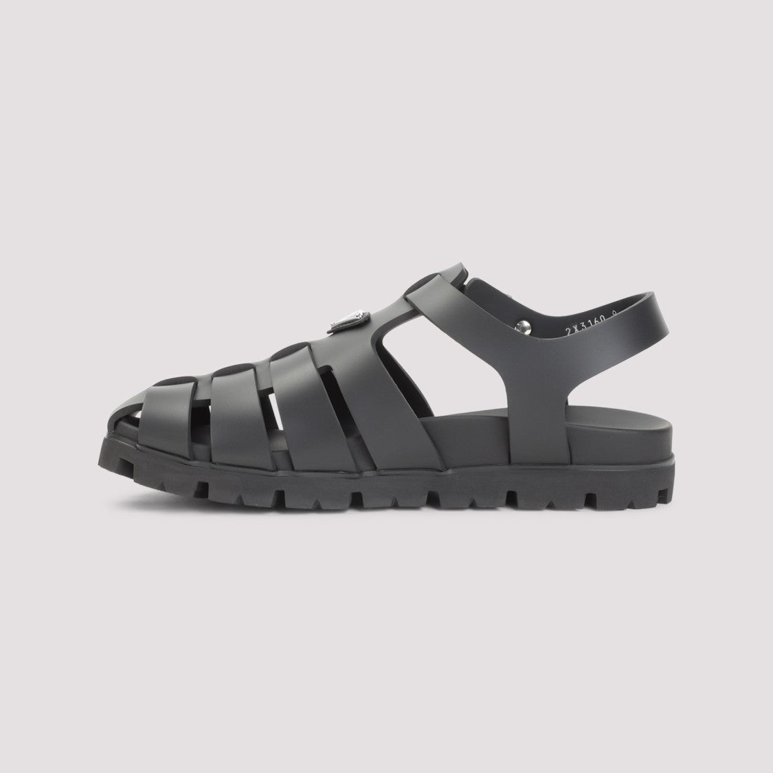 Prada Black Cage Design Sandals