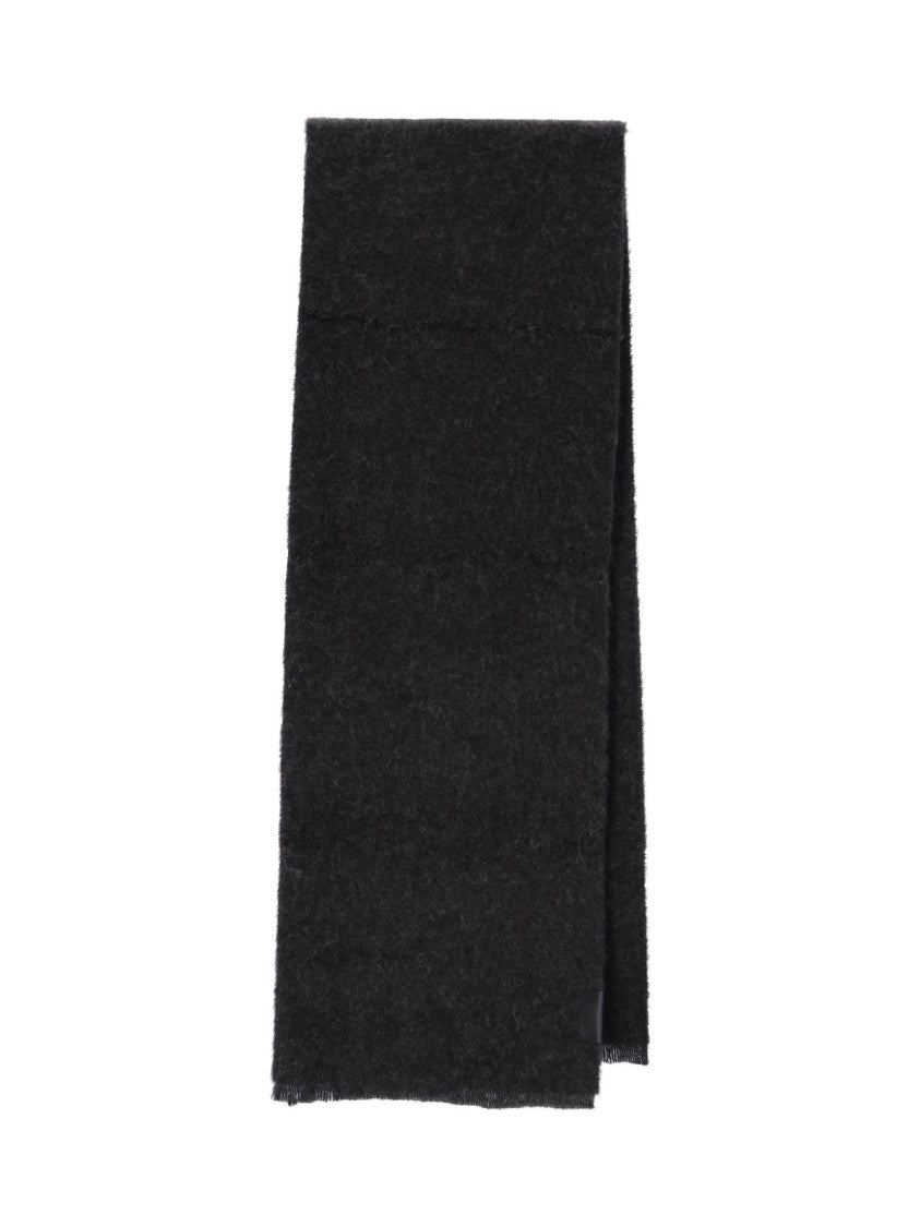 Lemaire Brown Textured Alpaca-Blend Scarf