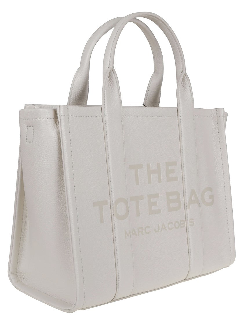 Marc Jacobs Metallic Leather Tote With Grainy Texture