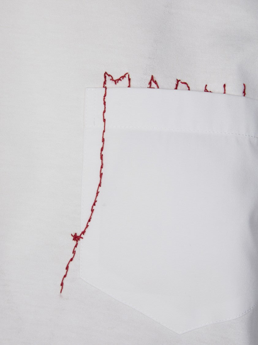 Marni Poplin Chest Pocket Boxy T-Shirt