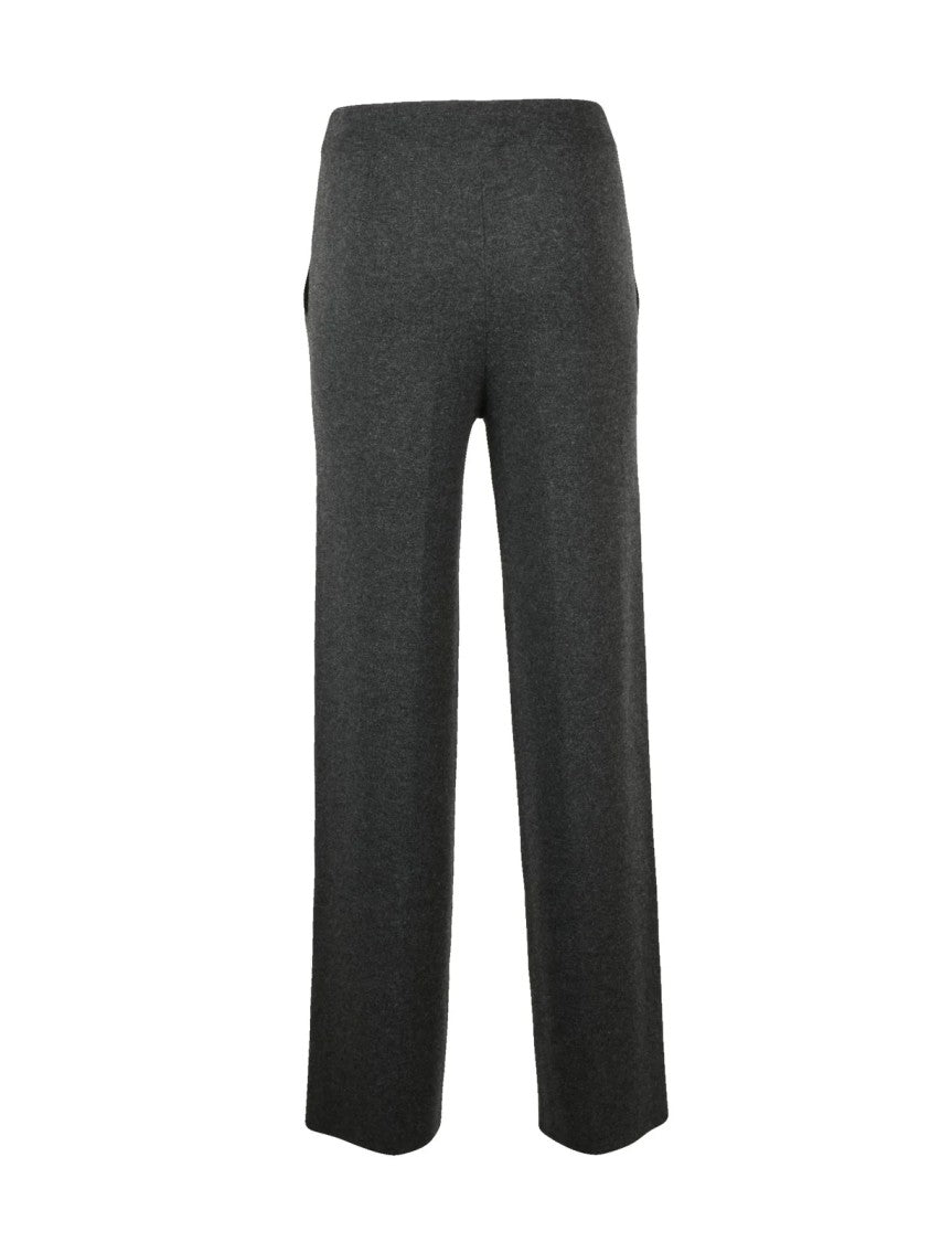 Max Mara High-Waisted Knit Trousers With Straight-Leg Silhouette