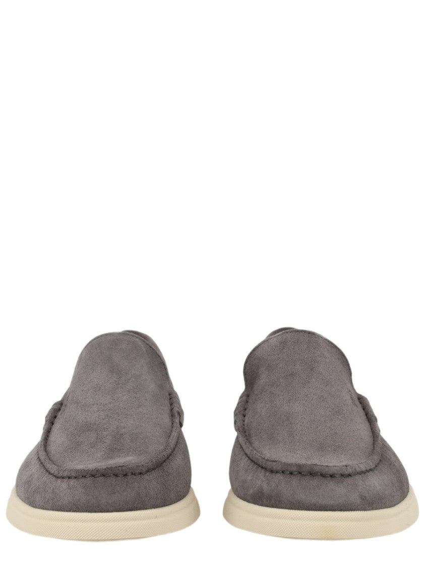 Boss Boss Cow Suede Textured Loafers
