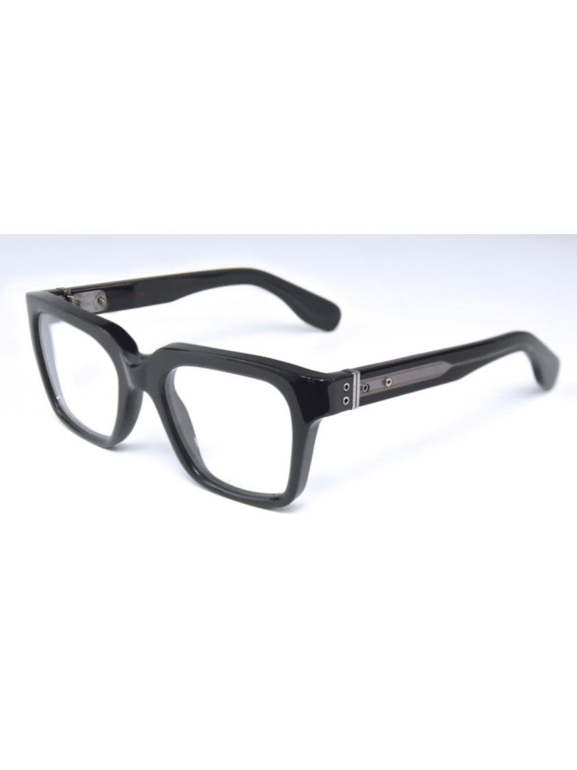 Kiurv Grey Acetate Optical Frames With Bold Rectangular Design