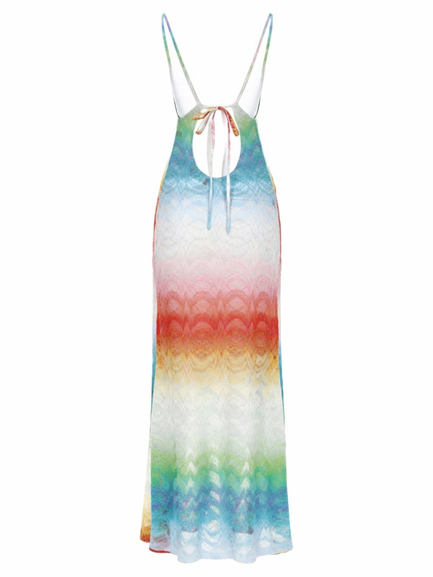 Missoni Wave Pattern Metallic Viscose Dress