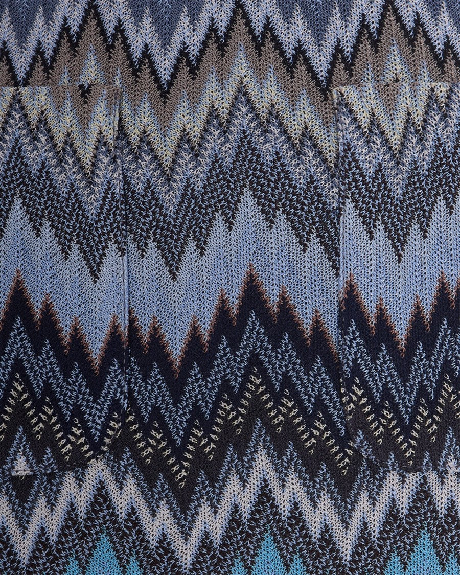 Missoni Chevron Snakeskin Miniskirt