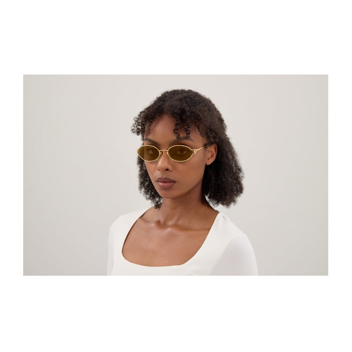 Gucci Gold Gg2233s Linea Emblem Metal Sunglasses
