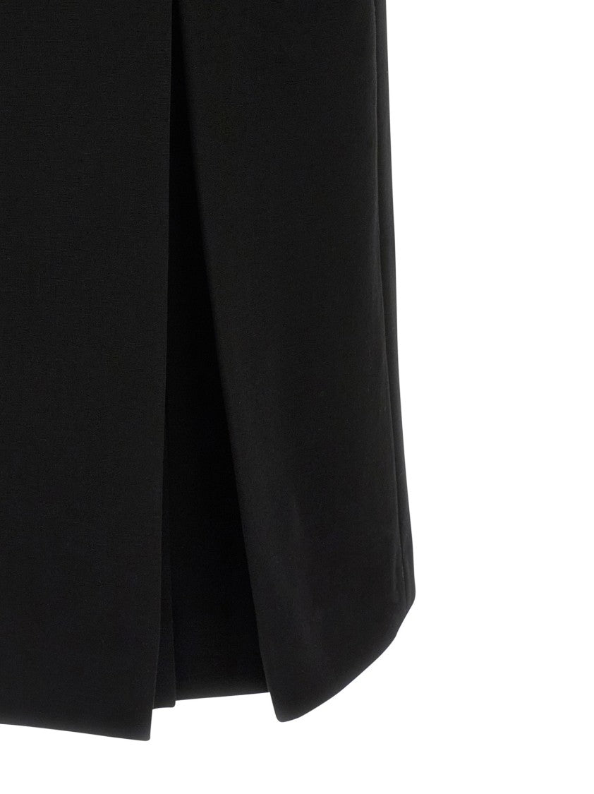 Ermanno Scervino Midi Dress With Crossover Front And Draped Detailing