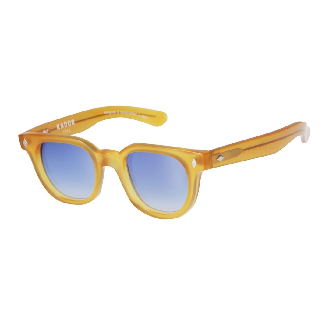 Kador Translucent Amber-Yellow Orbit Gradient Sunglasses